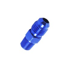 Niple reto em alumínio anodizado azul 1/8