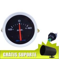 Amperímetro linha Cronomac / SPA 40 Ampéres 52mm GRÁTIS: Suporte de instrumento giratório 360°