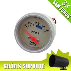 Voltímetro ODG linha GII 52mm 12V