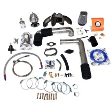 Kit turbo Corsa/Celta 8V mult. p/ coletor adm. em alumínio c/ A/C e D/H - T2 - S/ TURBINA