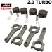 Kit forjado VW AP 2.0 8V turbo (Pistões IASA 82,5mm + Bielas Super A 144 7/16 + Pinos)