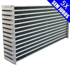 Colmeia de intercooler ar/ar 400x190x50mm tipo Tube & Fin / SPA 100% alumínio