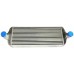 Intercooler ar/ar 600x242x75mm com colméia tipo Bar & Plate