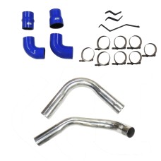 Kit pressurização para intercooler família VW Gol Bola, G3 e G4 AP multiponto 800CV com mangueiras de silicone para coletor TMW14 - SEM INTERCOOLER