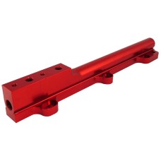 Flauta de combustível billet para Honda D15/D16 (1.5 / 1.6L SOHC) - Vermelha