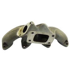 Coletor de escape para turbo GM Corsa / Fiat Palio 1.6 / 1.8 8V T3 + Wastegate USA Prata