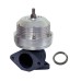 Coletor de escape para turbo Fiat Fivetech - T3 + Turbina .50 SPA509S caixa quente .48 monofluxo + Wastegate USA Prata