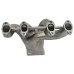 Coletor de escape para turbo VW AP 8V Pulsativo + Wastegate USA Prata